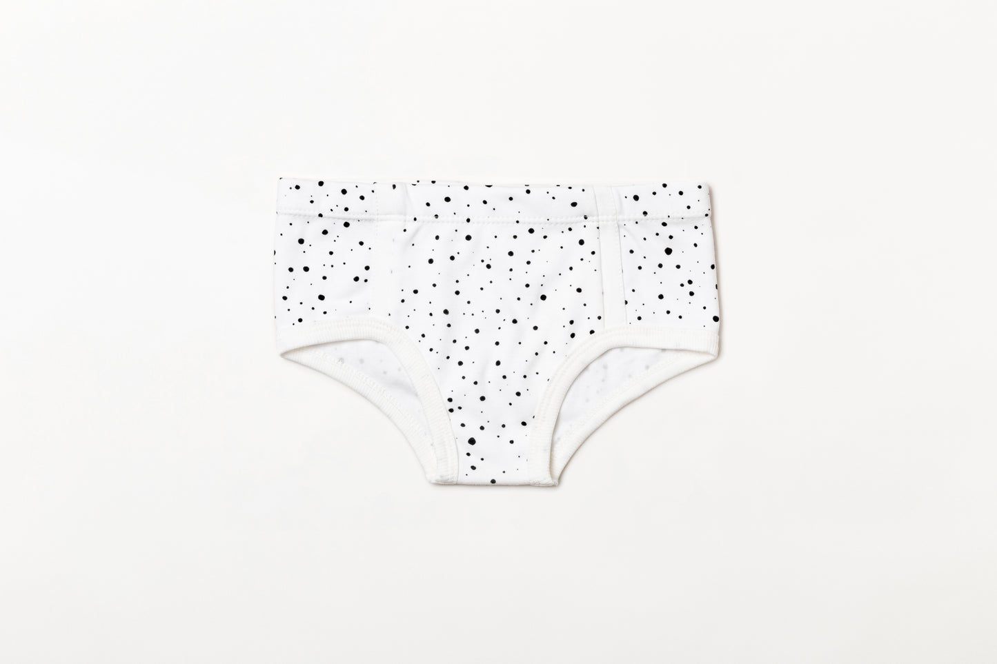Cueca Infantil Suedine Bolinha Preto Carvão