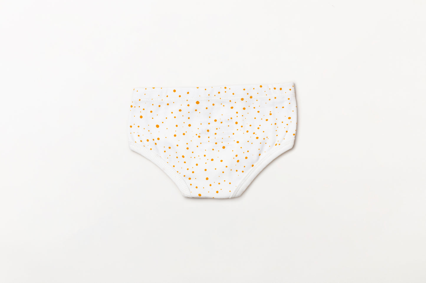 Cueca Infantil Suedine Bolinha Amarelo Açafrão