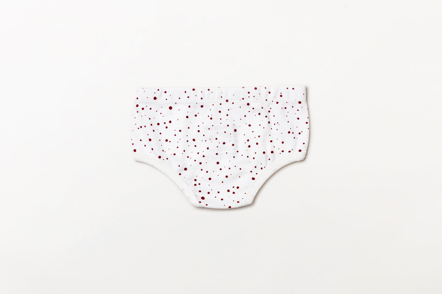 Cueca Infantil Suedine Bolinha Vermelho Rubia