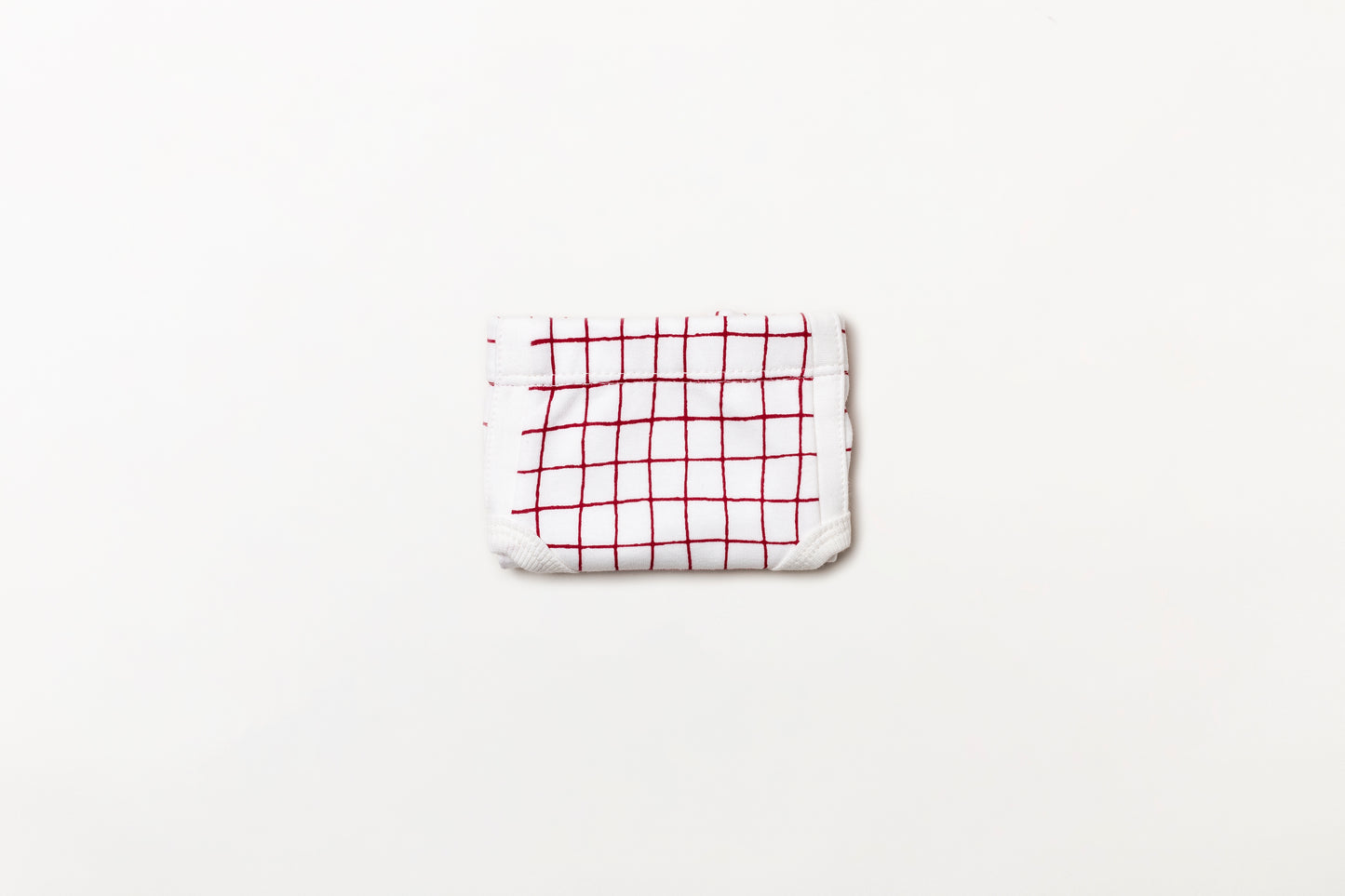 Cueca Infantil Suedine Xadrez Vermelho Rubia