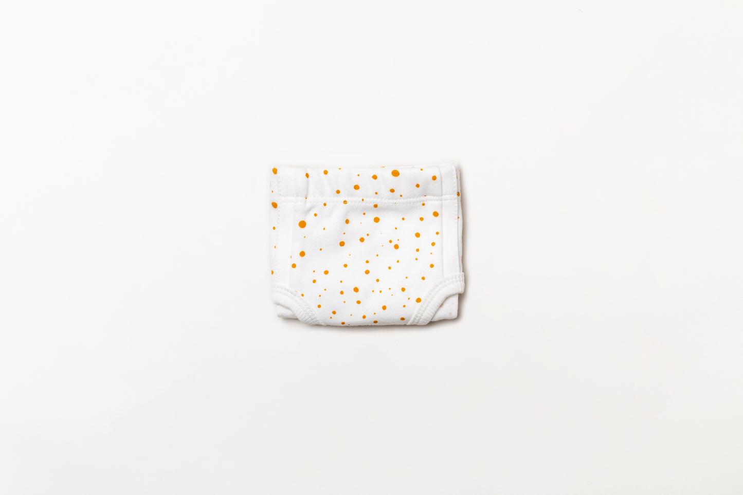 Cueca Infantil Suedine Bolinha Amarelo Açafrão