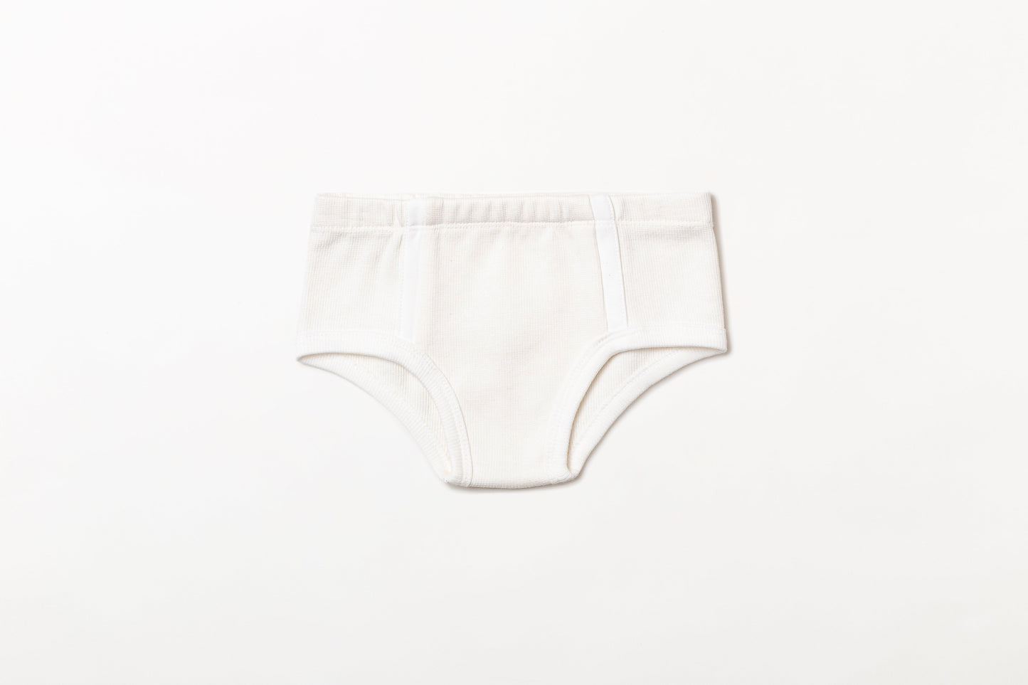 Cueca infantil canelada em algodão orgânico - Lisa