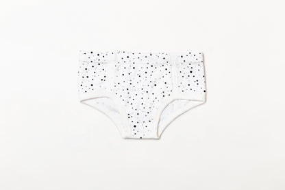 Cueca Infantil Suedine Bolinha Preto Carvão