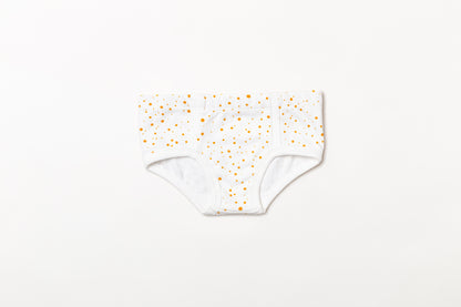 Cueca Infantil Suedine Bolinha Amarelo Açafrão