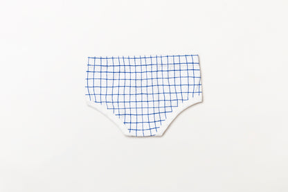 Cueca Infantil Suedine Xadrez Azul Índigo