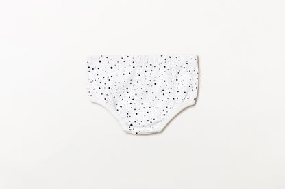 Cueca Infantil Suedine Bolinha Preto Carvão