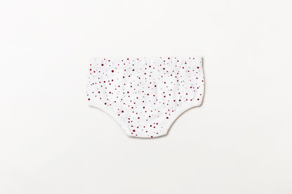 Cueca Infantil Suedine Bolinha Vermelho Rubia