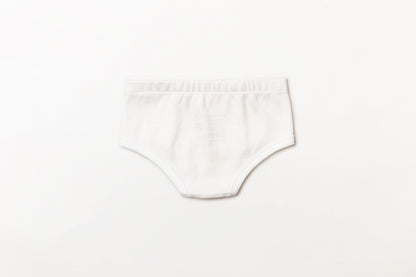 Cueca infantil canelada em algodão orgânico - Lisa